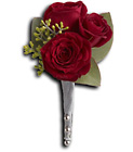 King's Red Rose Boutonniere from Olney's Flowers of Rome in Rome, NY
